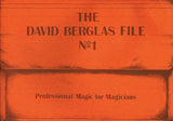 The David Berglas File No. 1 Lecture Notes - Book
