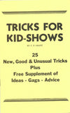 Tricks for Kid Shows by U.F. Grant - Book