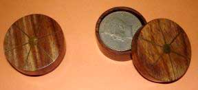 Okito Box (Wood) Half Dollar - Trick