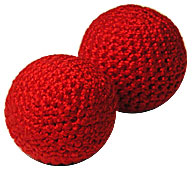 Crochet (Knit) Red Balls - 1 Inch (4 Pack )