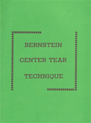 Bernstein Center Tear Technique by Bruce Bernstein - Book