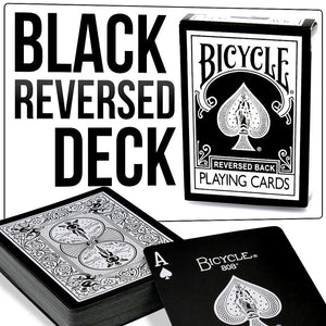 Bicycle Reversed Back Playing Cards (Black) - Deck
