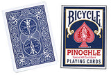 Bicycle Pinochle Playing Cards Poker-size (Red, Blue) by USPCC
