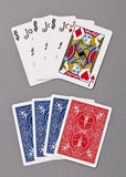 B'Wave (CARDS ONLY) 4 card set, red Jacks, blue Rider back