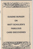 Eugene Burger on Matt Schulien's Fabulous Card Discoveries - Book