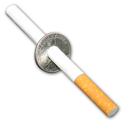 Cigarette Thru Coin by Johnson Magic - Trick