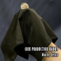 Coin Production Hanky Black Deluxe - Trick
