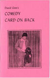 Comedy Card on Back by David Ginn - Book