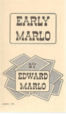 Early Marlo by Ed Marlo - Book