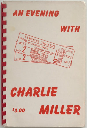 An Evening with Charlie Miller by Robert Parrish - Book