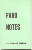 Faro Notes By Ed Marlo - Book