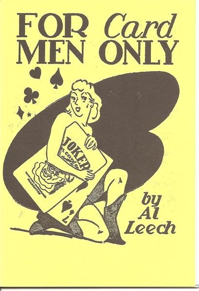 For Card Men Only by Al Leech - Book