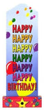 Uplifter Helium Balloon Activated Pop-Up Party Banner (Assorted Varieties) - Novelty