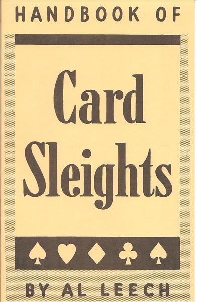 Handbook of Card Sleights by Al Leech - Book