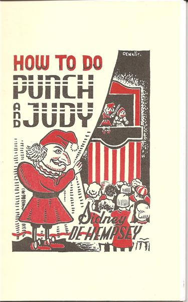 How To Do Punch and Judy by Sidney de Hempsey - Book