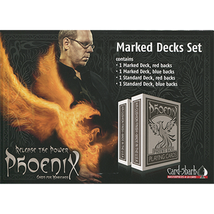 Phoenix Marked Deck Set (4 decks: 2 marked, 2 regular) by Card-Shark