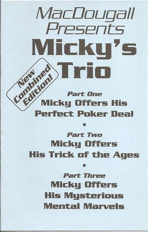 Micky's Trio by Micky MacDougall - Book
