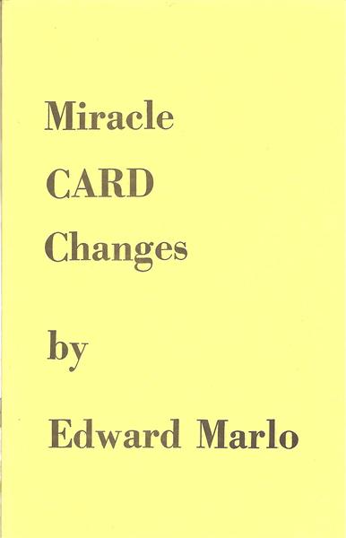 Miracle Card Changes by Ed Marlo - Book