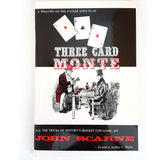 Three Card Monte by J. Scarne - Book