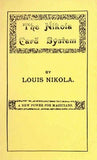 The Nikola Card System by Louis Nikola - Book