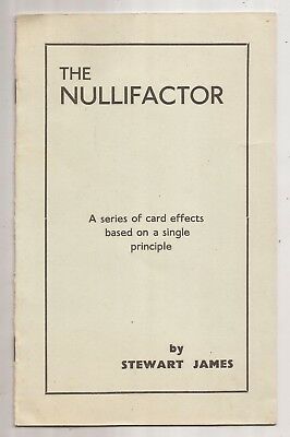 The Nullifactor by Stewart James - Book