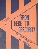From Here to Obscurity by Val Andrews - Book