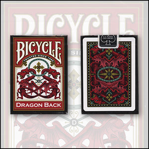 Bicycle Dragon Back  Playing Cards (Assorted Colors) by USPCC