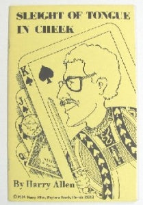Sleight of Tongue in Cheek (Harry Allen) - Book