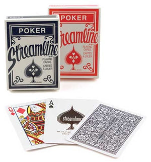 Streamline Standard Playing Cards (Red, Blue) by USPCC