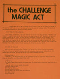 The Challenge Magic Act by U.F. Grant - Book