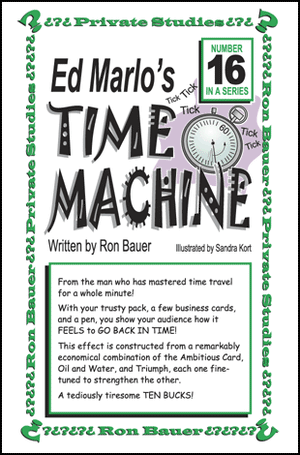 Ron Bauer's Private Studies Vol. 16 - Time Machine by Ed Marlo