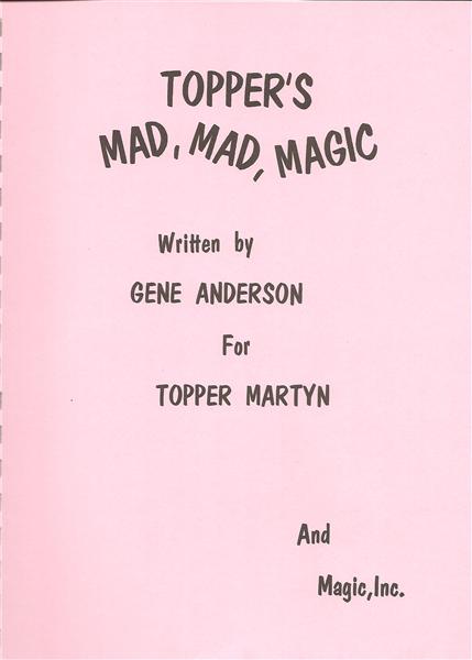 Topper's Mad, Mad, Magic by Gene Anderson and Topper Martyn - Book
