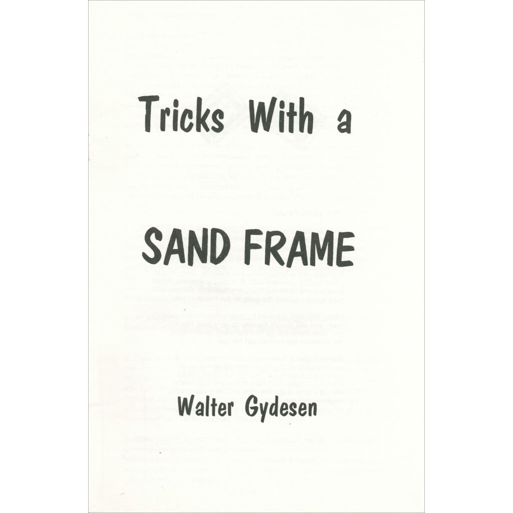 Tricks with a Sand Frame by Walter Gydesen - Book