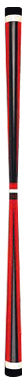 Trigon Devil Stick-Red/Black Wood Core - Juggling